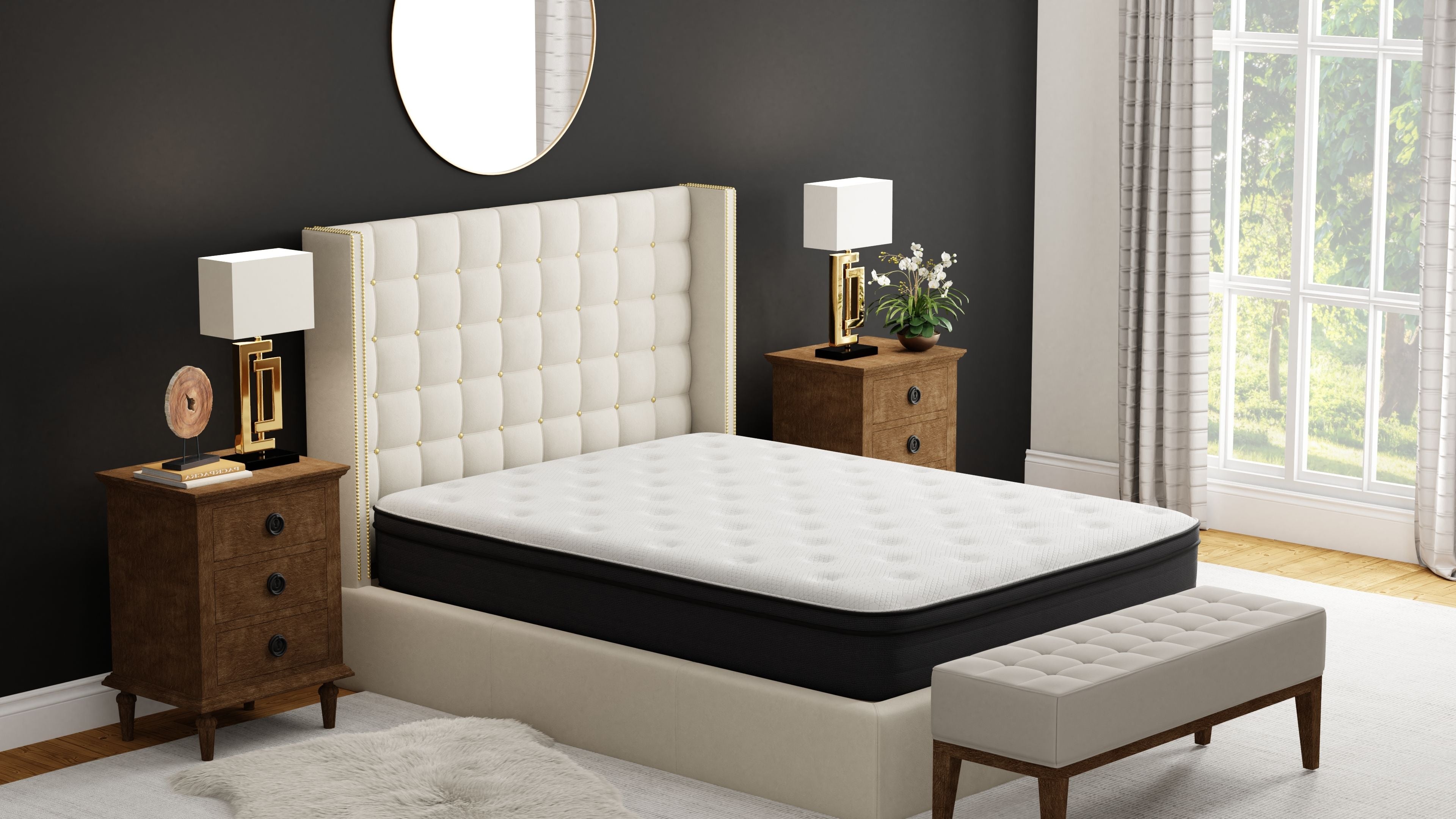 12&quot; Euro Top Hybrid Memory Foam Mattress