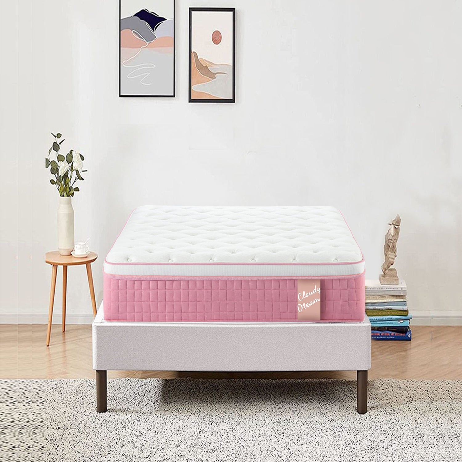 12&quot; Hybrid Mattress With Individual Pocket Spring, Comortable Memory Foam