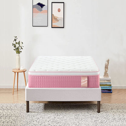 12&quot; Hybrid Mattress With Individual Pocket Spring, Comortable Memory Foam