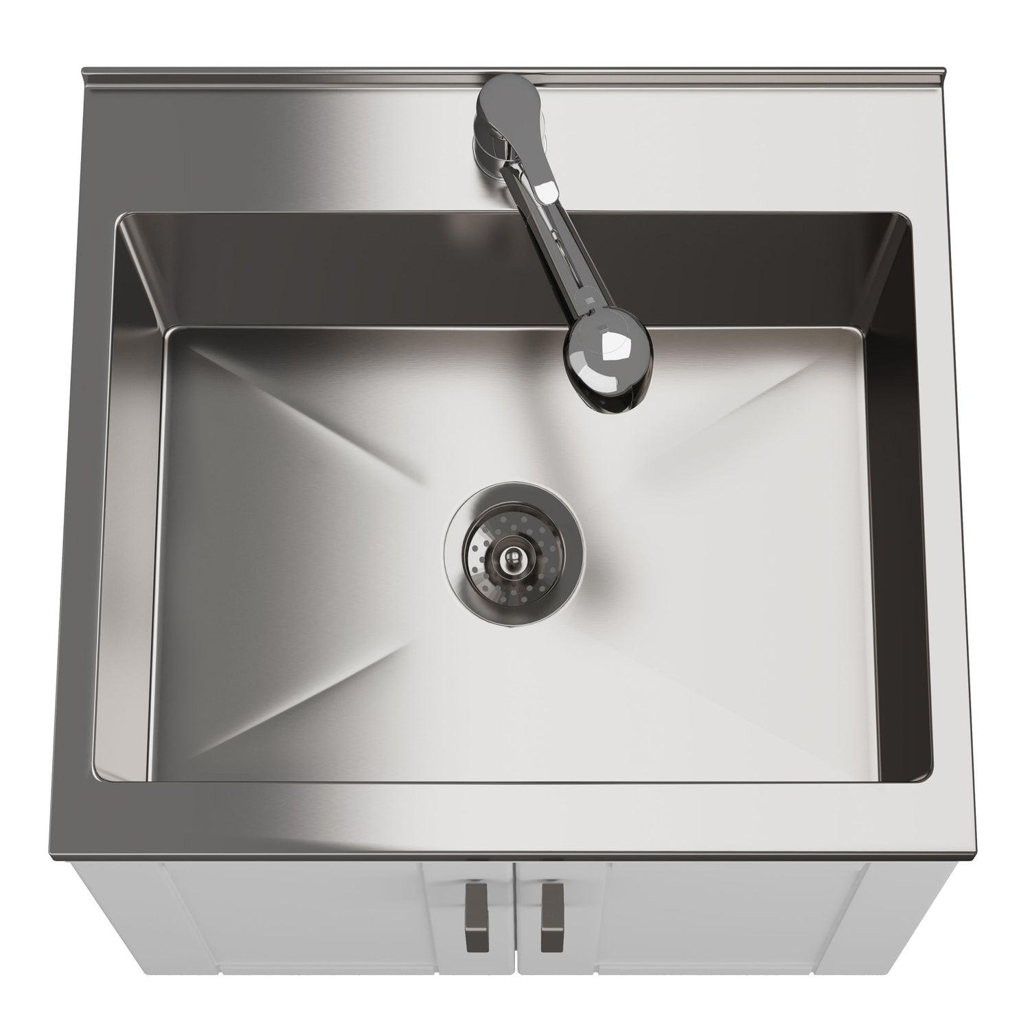 Kyle - Laundry Cabinet &amp; Faucet And Stainless Steel Sink