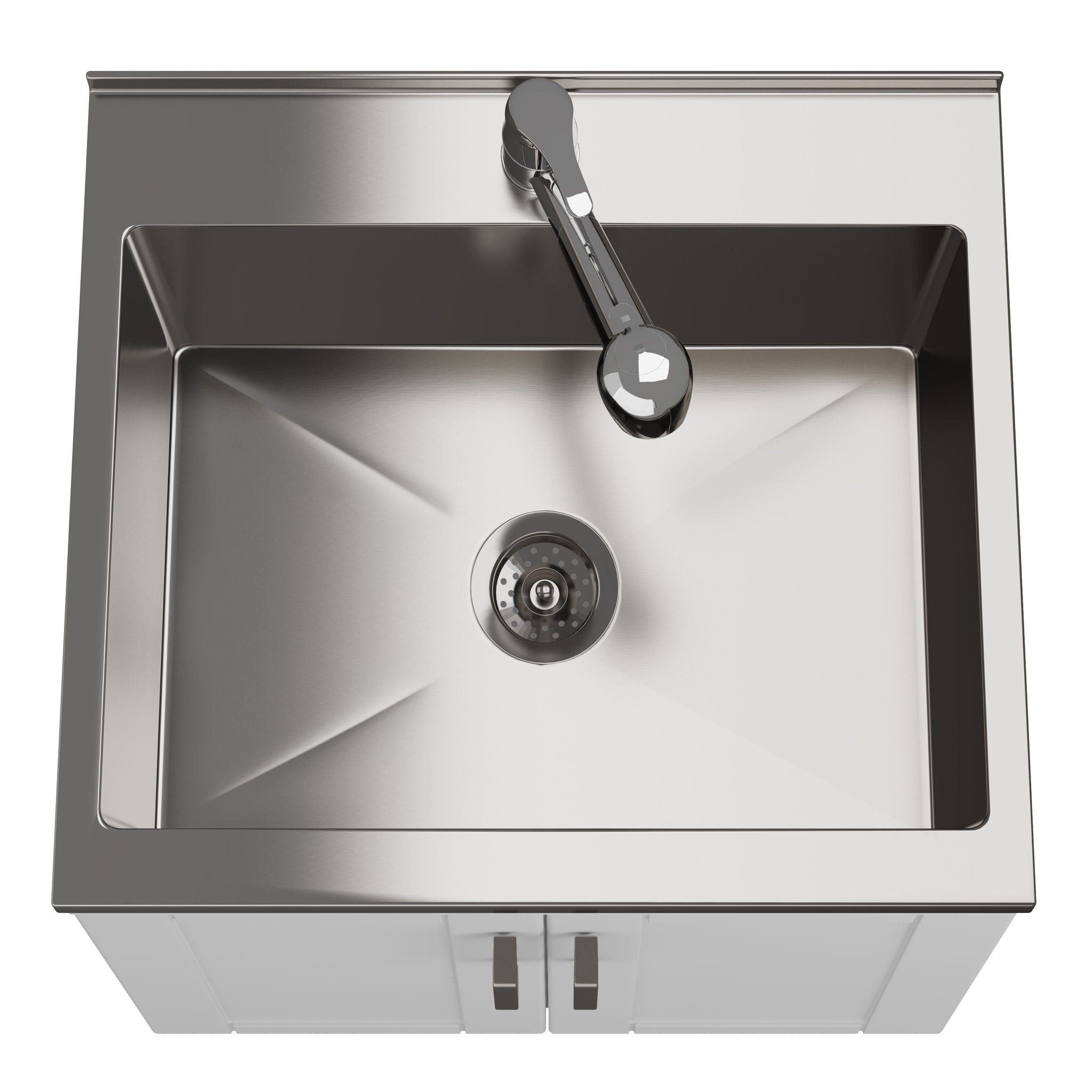 Kyle - Laundry Cabinet &amp; Faucet And Stainless Steel Sink