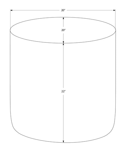 Drum Accent Side Table, Boho-Glam Design