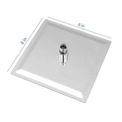 8&quot; Square Rain Shower Head, Ceiling / Wall Mount Stainless Steel Bath Fixture