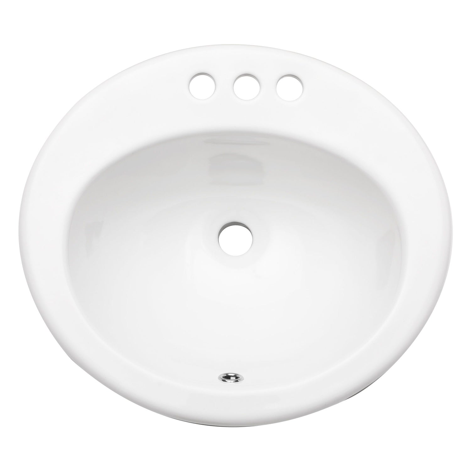 20 X 18&quot; Modern Ceramic Oval Undermount Bathroom Sink With 3 Faucet Holes - White