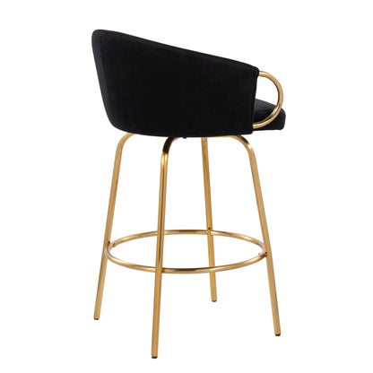 Claire - Contemporary &amp; Glam Counter Stool (Set of 2)