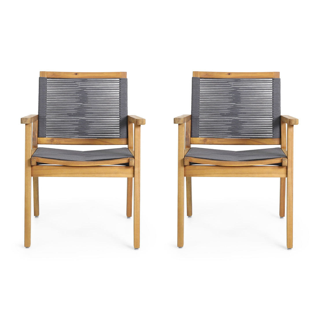 Outdoor Dining Chair (Set of 2) - Dark Gray