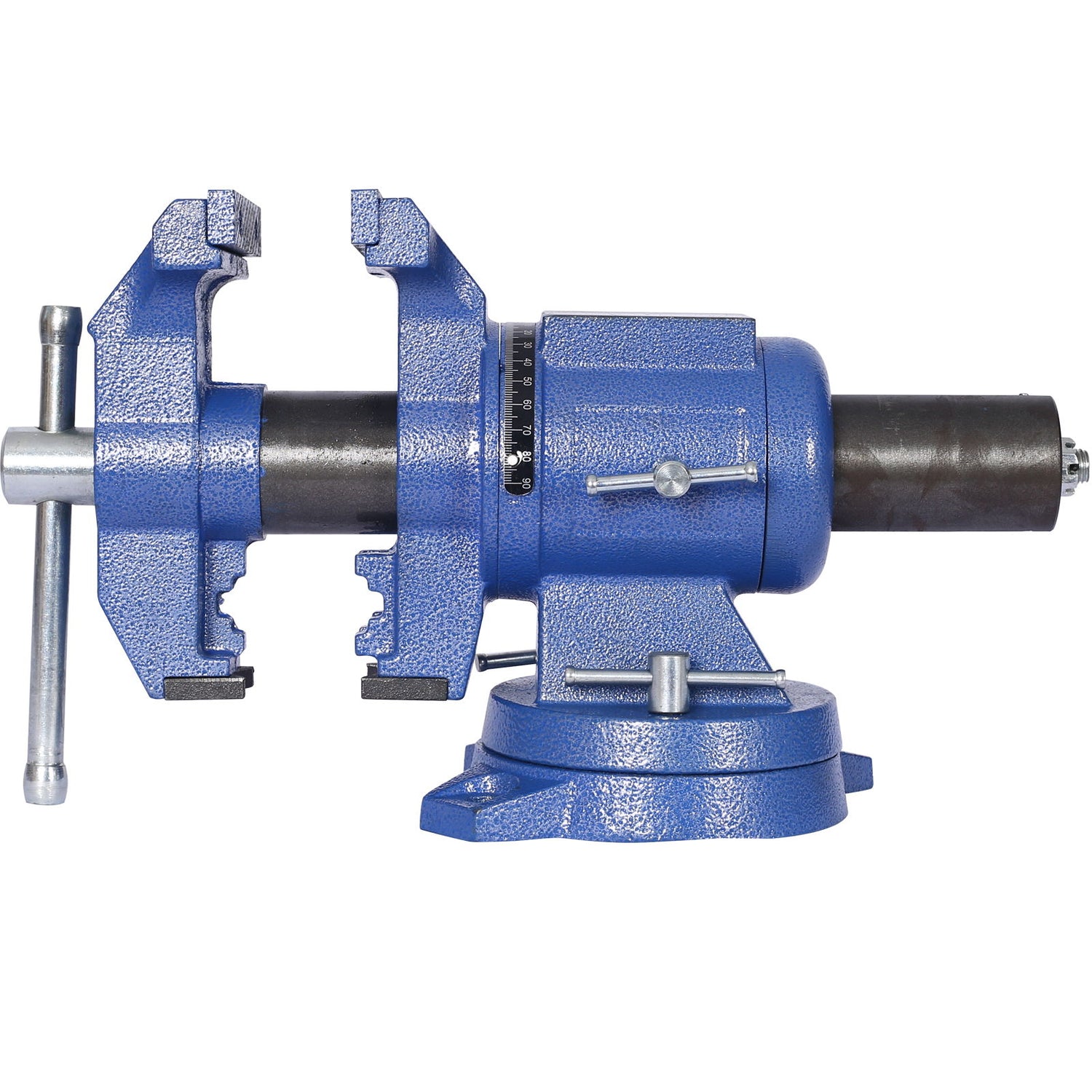 Heavy Duty 5&quot; Multi Jaw Rotating Bench Vise With 360 Degree Swivel Base And Head