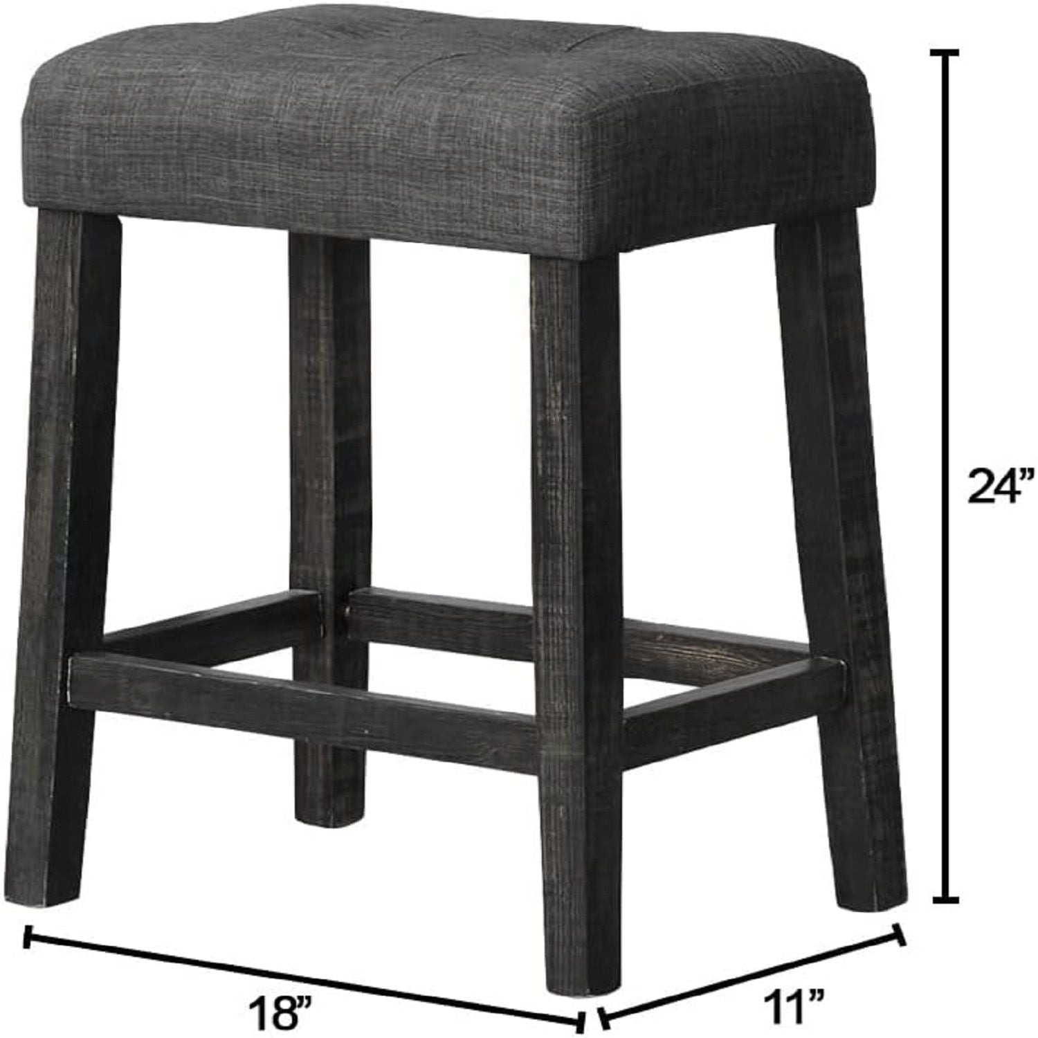 Transitional Backless Counter Stool (Set of 2)