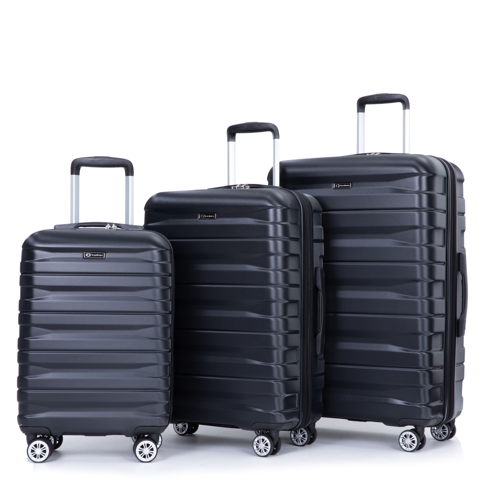 3 Piece Luggage Sets Lightweight &amp; Durable Expandable Suitcase With Two Hooks