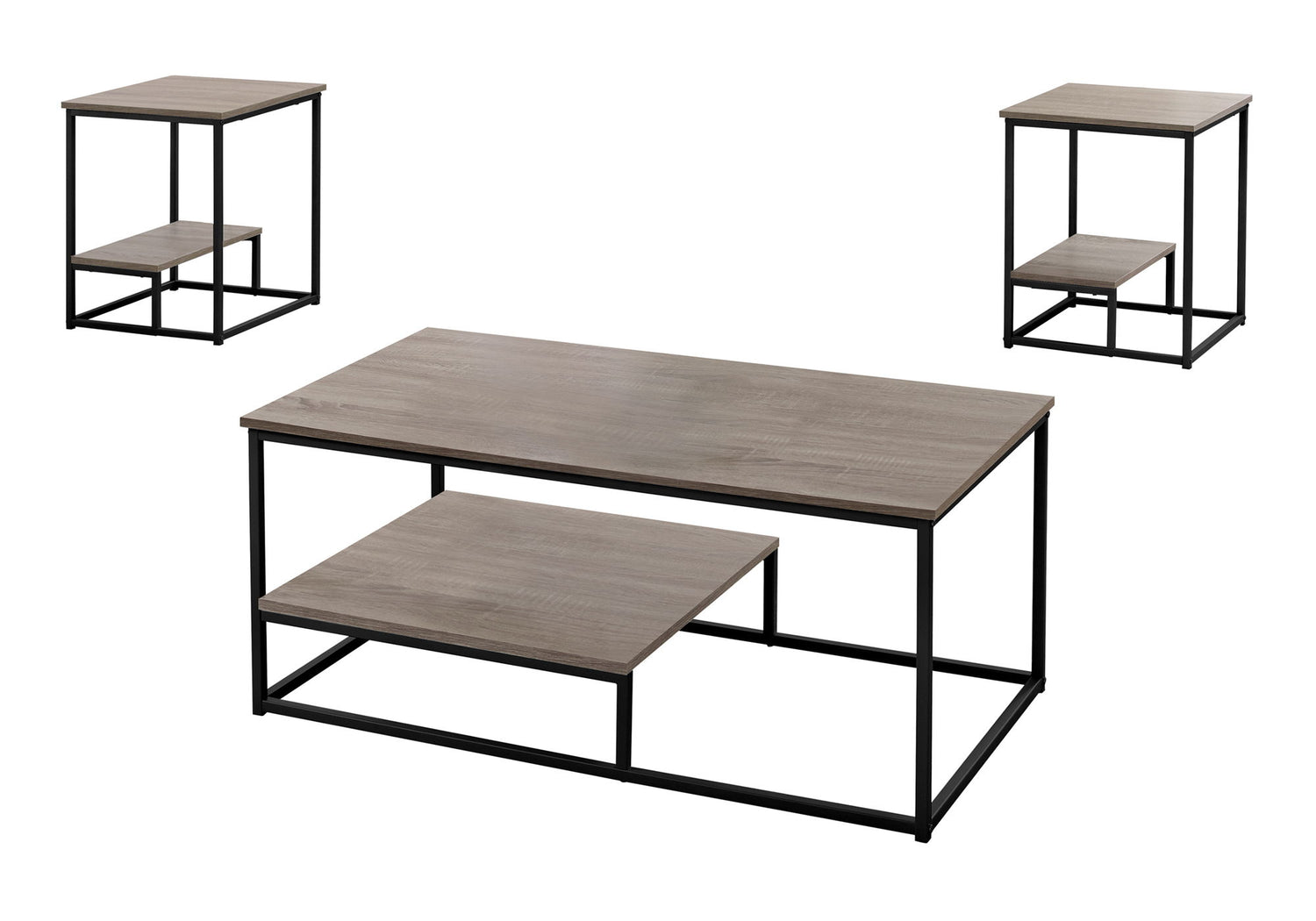Table Set, Coffee, End, Side, Accent, Living Room, Contemporary &amp; Modern (Set of 3)