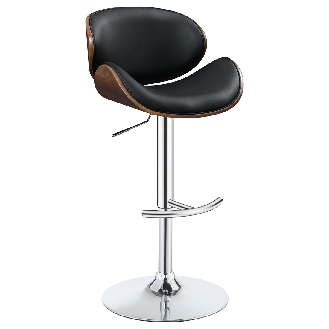 Adjustable Height Bar Stool - Black