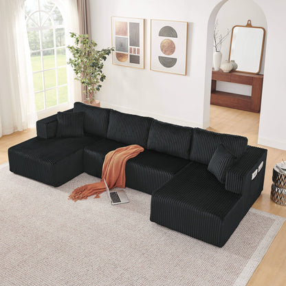 U - Shaped Modular Sectional Sofa For Living Room