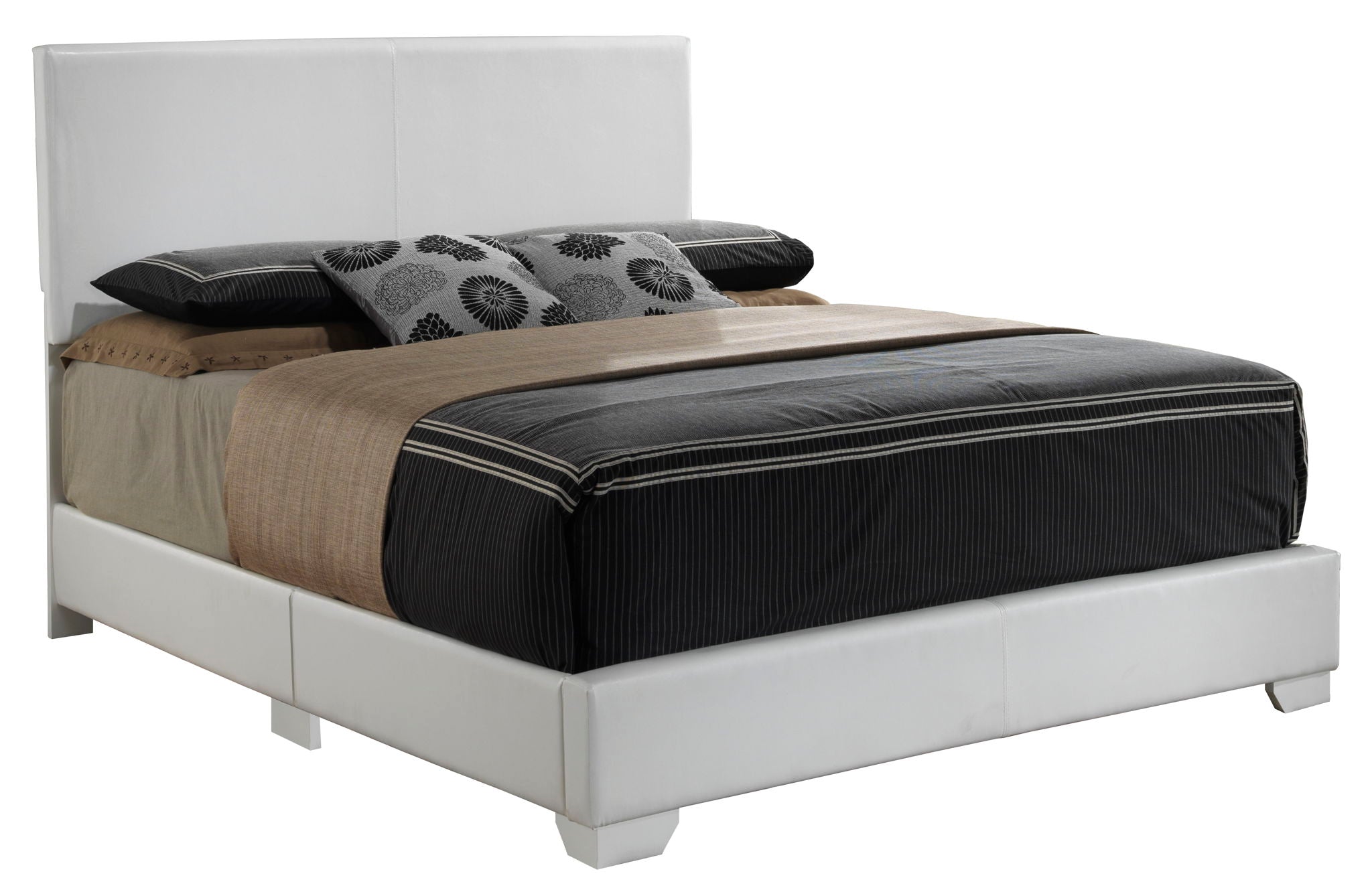 Aaron - King Bed - White