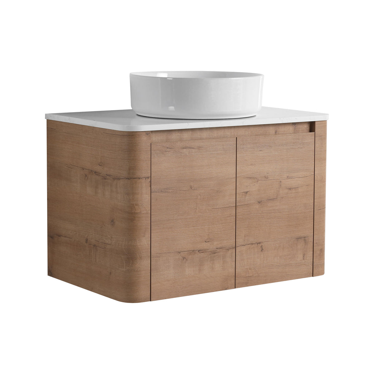 Wall Mounted Bathroom Vanity &amp; Art Sink &amp; 1 Soft Close Door