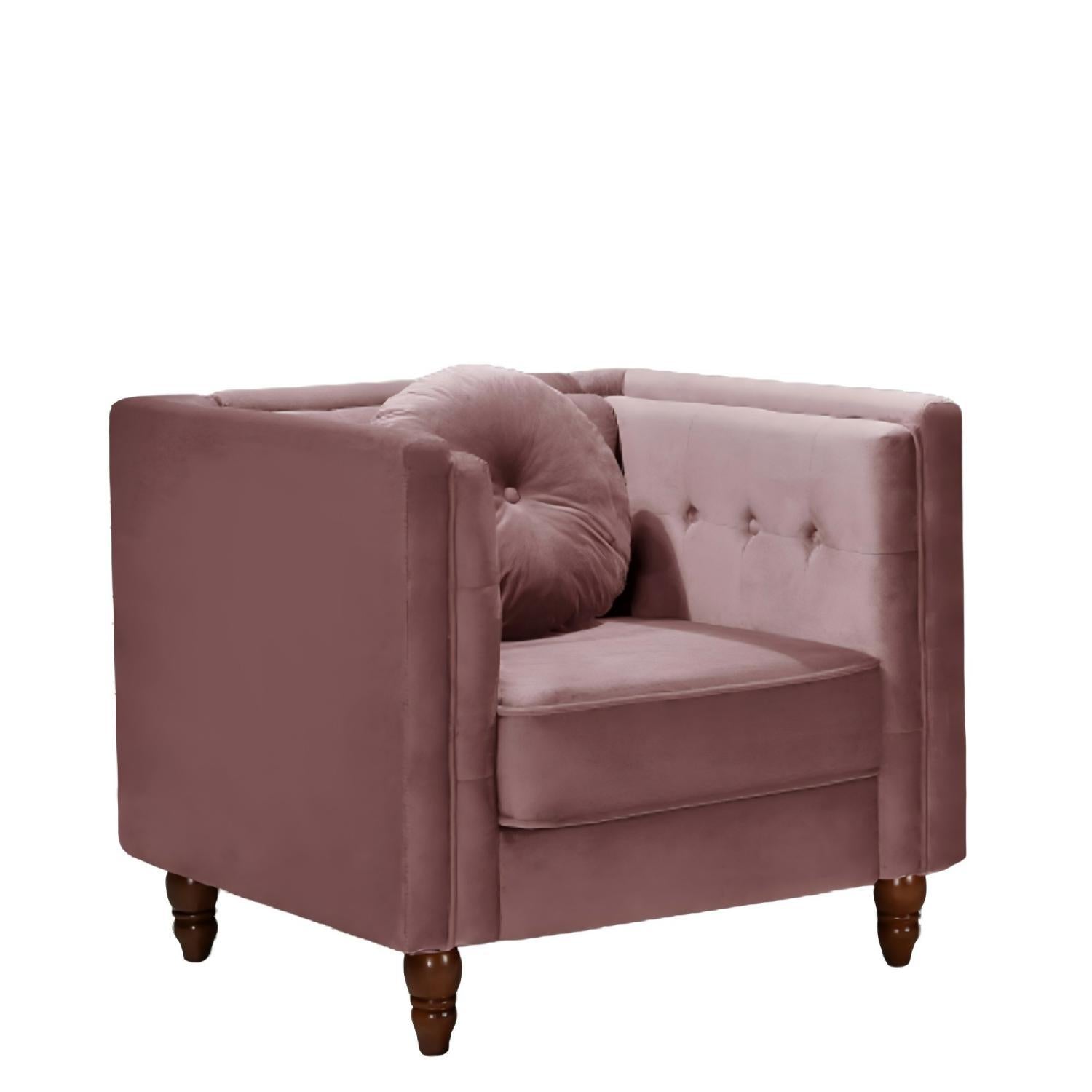 Chesterfield Accent Tufted Square Arm Side Chair