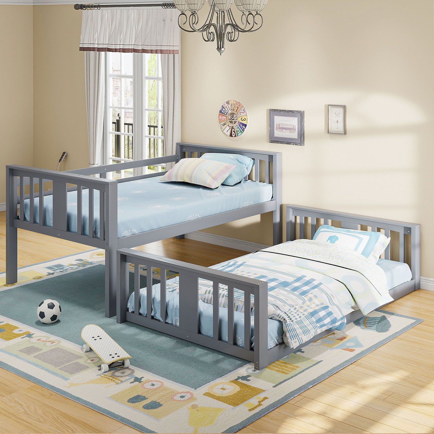 Solid Construction Bunk Bed &amp; Ladder