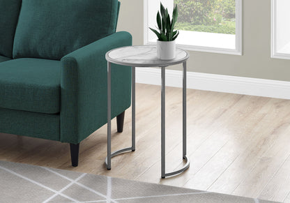 Round Accent Side Table, Contemporary &amp; Modern