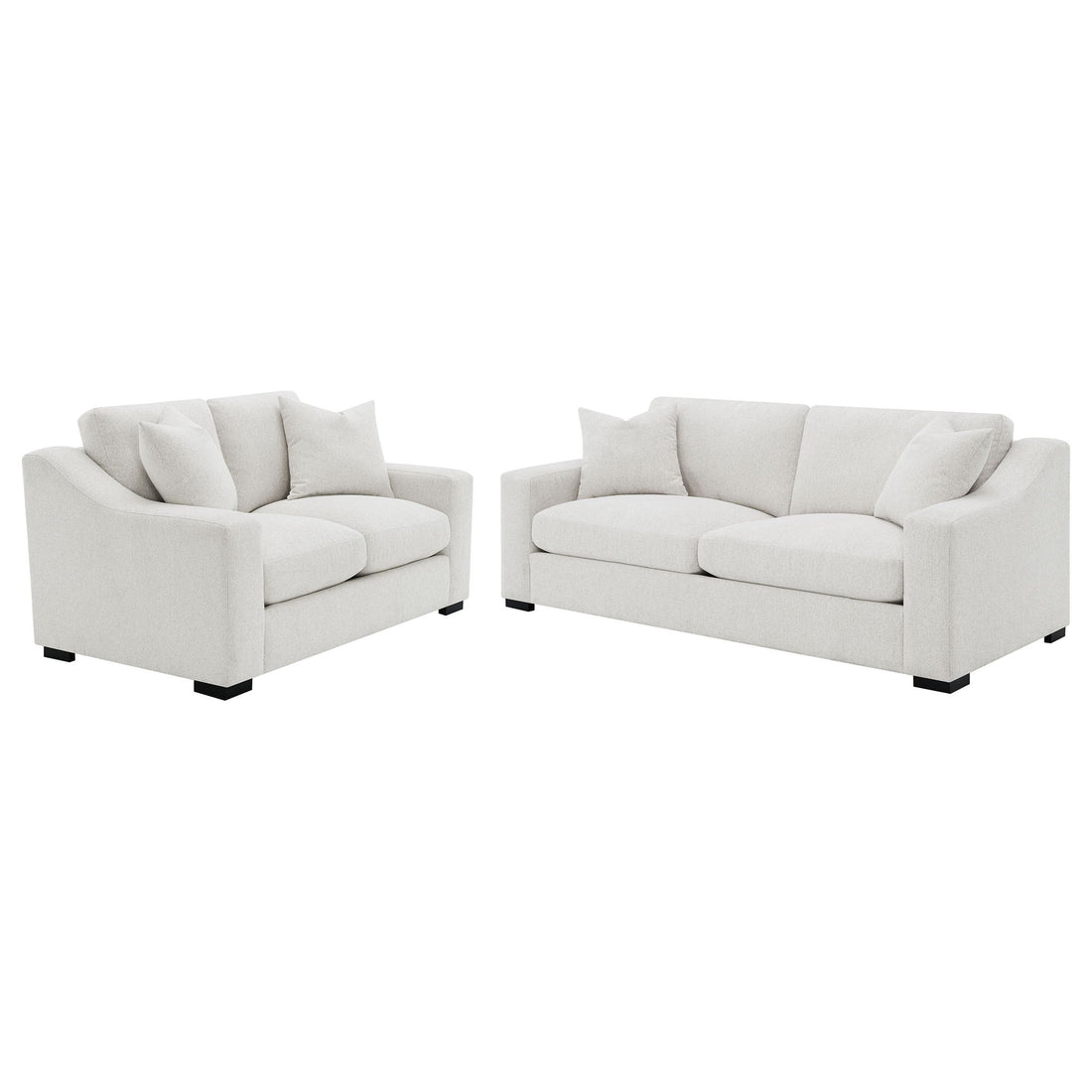 Chelan - Upholstered Track Arm Sofa Set With Curved Arms