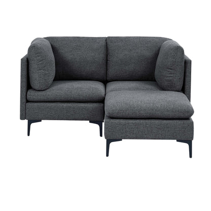 Upholstered Modular Sectional &amp; Tall Legs