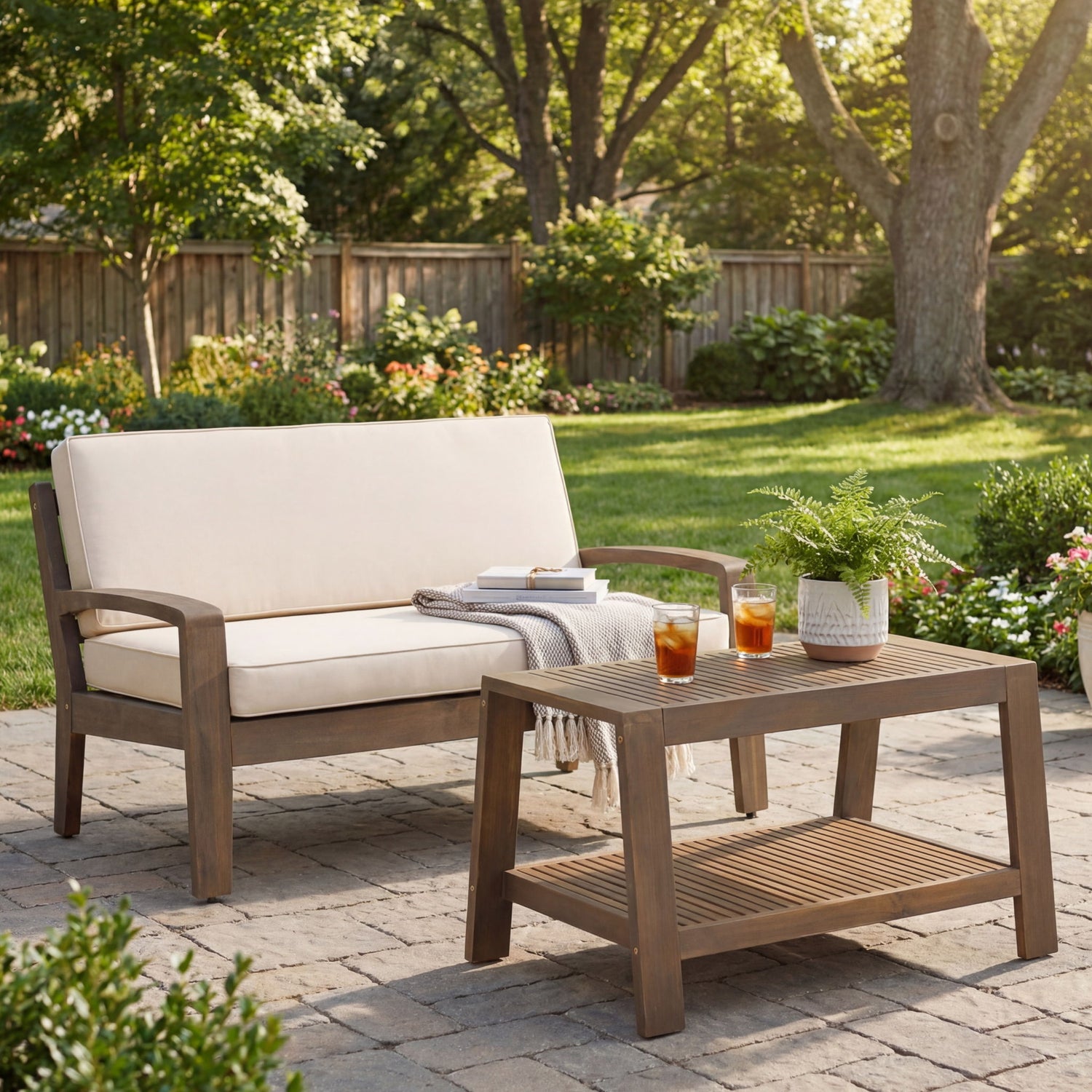 2 Piece Conversation Set, Loveseat &amp; Coffee Table