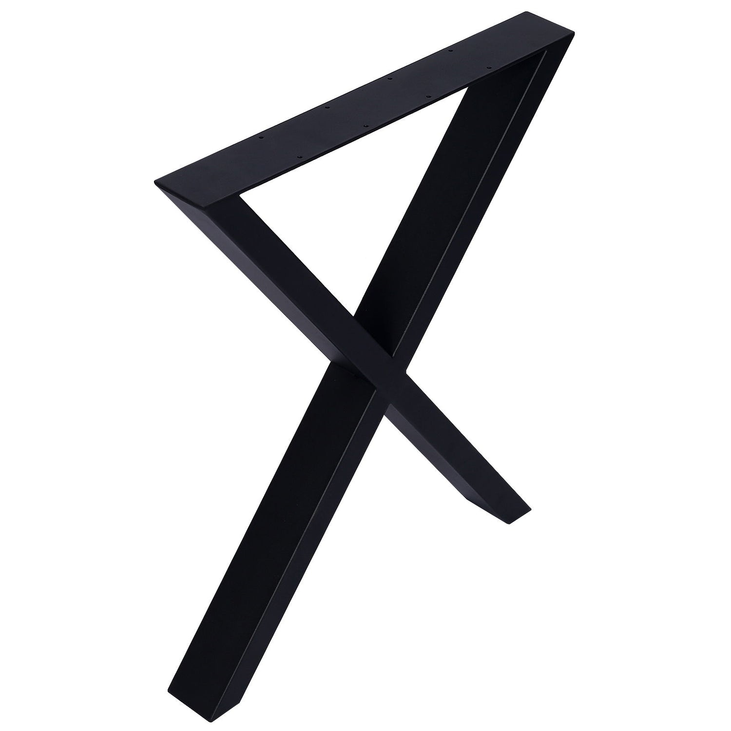 X Table Legs 28X 24&quot;, Wide Metal Table Legs, Heavy Duty Steel Desk Legs Table Leg Dining Table Legs Coffee Desk Leg (Set of 2) - Black