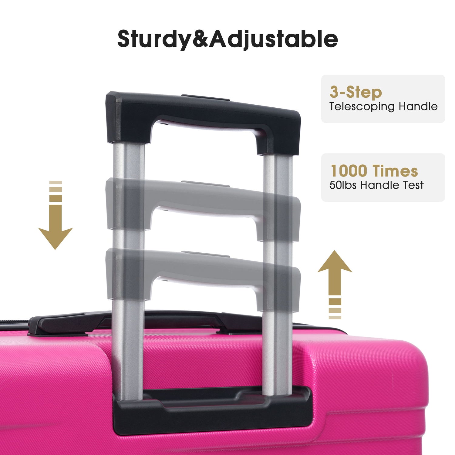 Hardshell Luggage Sets 3 Pieces Spinner Suitcase With Tsa Lock Lightweight 20&quot; 24&quot; 28&quot;