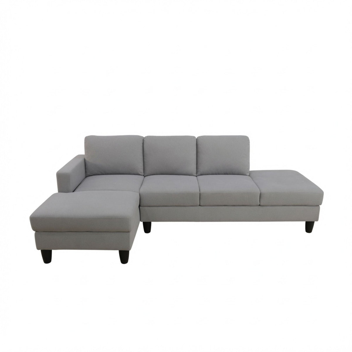 L - Shaped Sectional Sofa With Chaise &amp; Ottoman