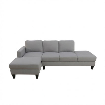 L - Shaped Sectional Sofa With Chaise &amp; Ottoman