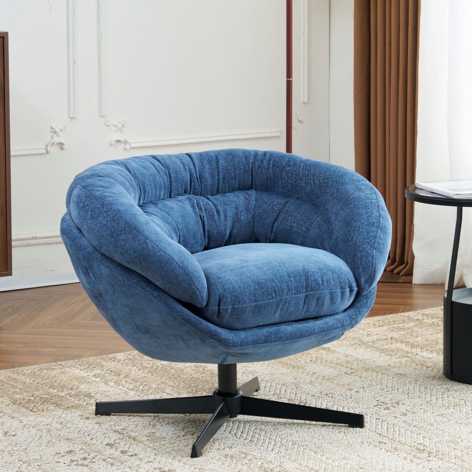 Modern Chenille Office Chair With 360 Degree Swivel