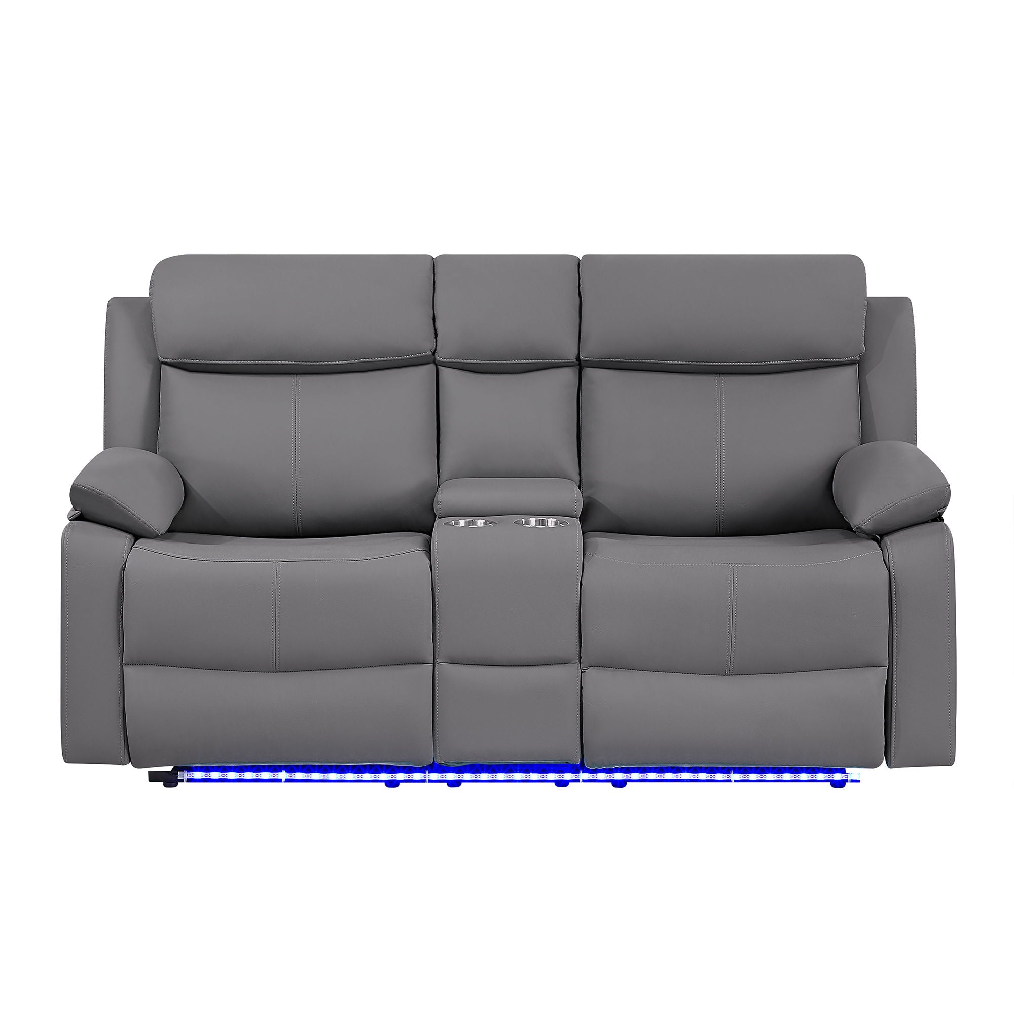 Blanche - Console Reclining Loveseat With LED Lights