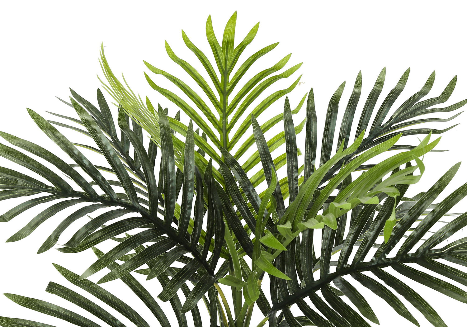 20&quot; Tall, Artificial Plant, Palm, Indoor, Faux, Fake, Table, Greenery, Potted, Real Touch, Decorative - Green / Black