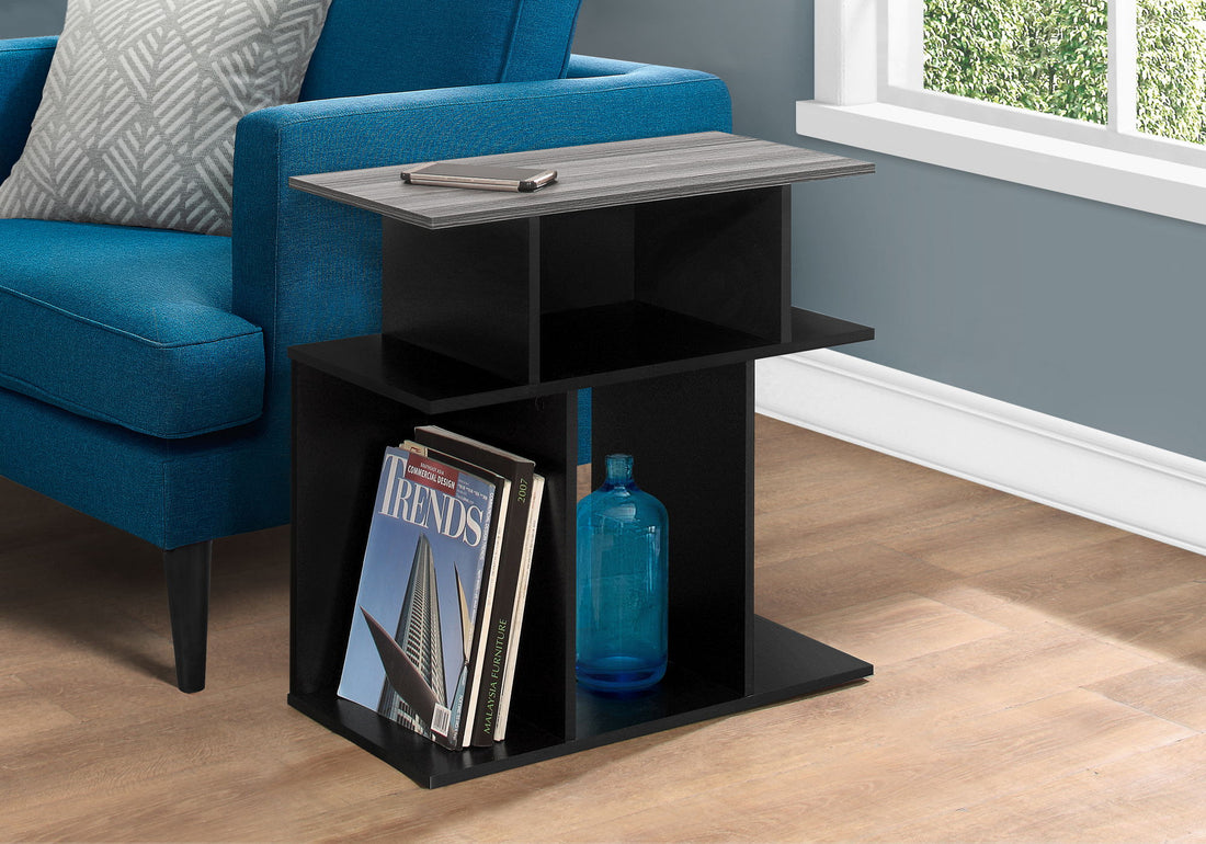 Accent Table, Side Contemporary &amp; Modern - Black