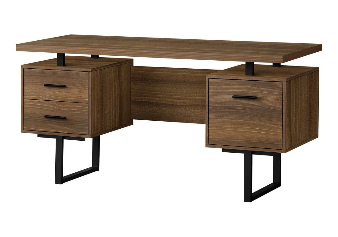 Computer Desk For Home Office, Laptop, Left, Right Set - Up, Storage Drawers, Contemporary &amp; Modern