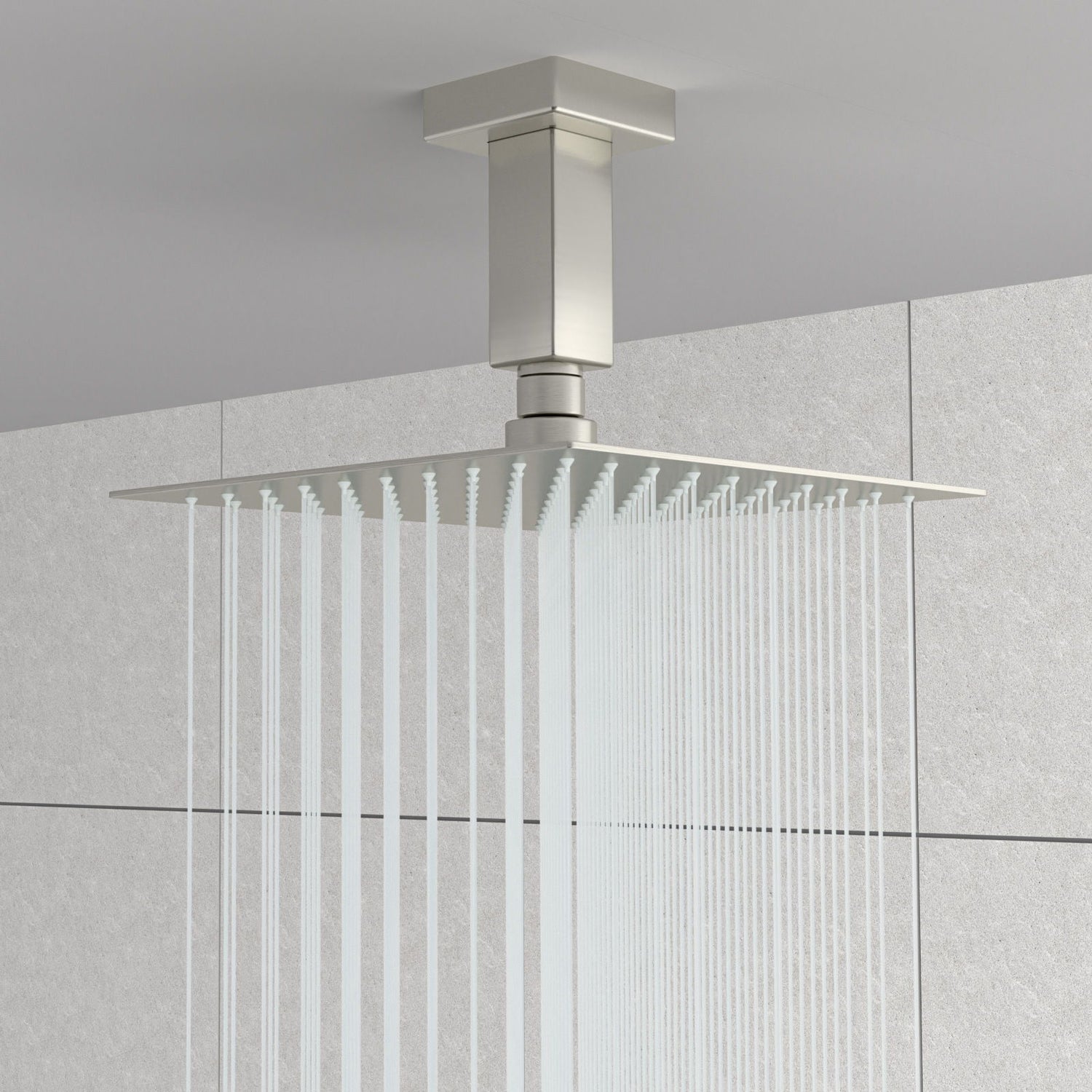 Ceiling Mounted Shower Arm With Flange Stainless Steel