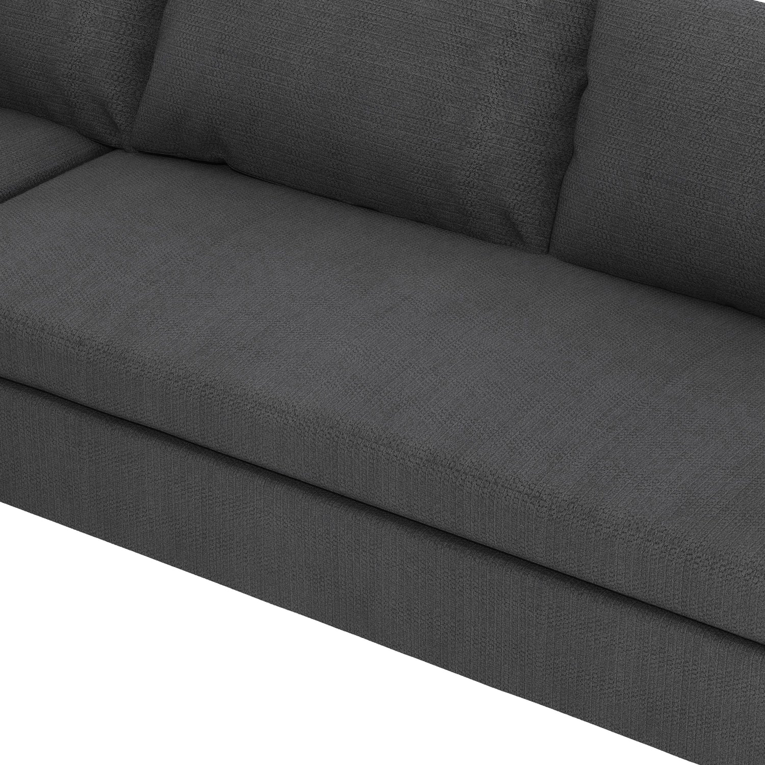 Modern Modular Sectional Oversized Couch Set With Pillows, Minimalist Style Wide Seat Comfy Sofa