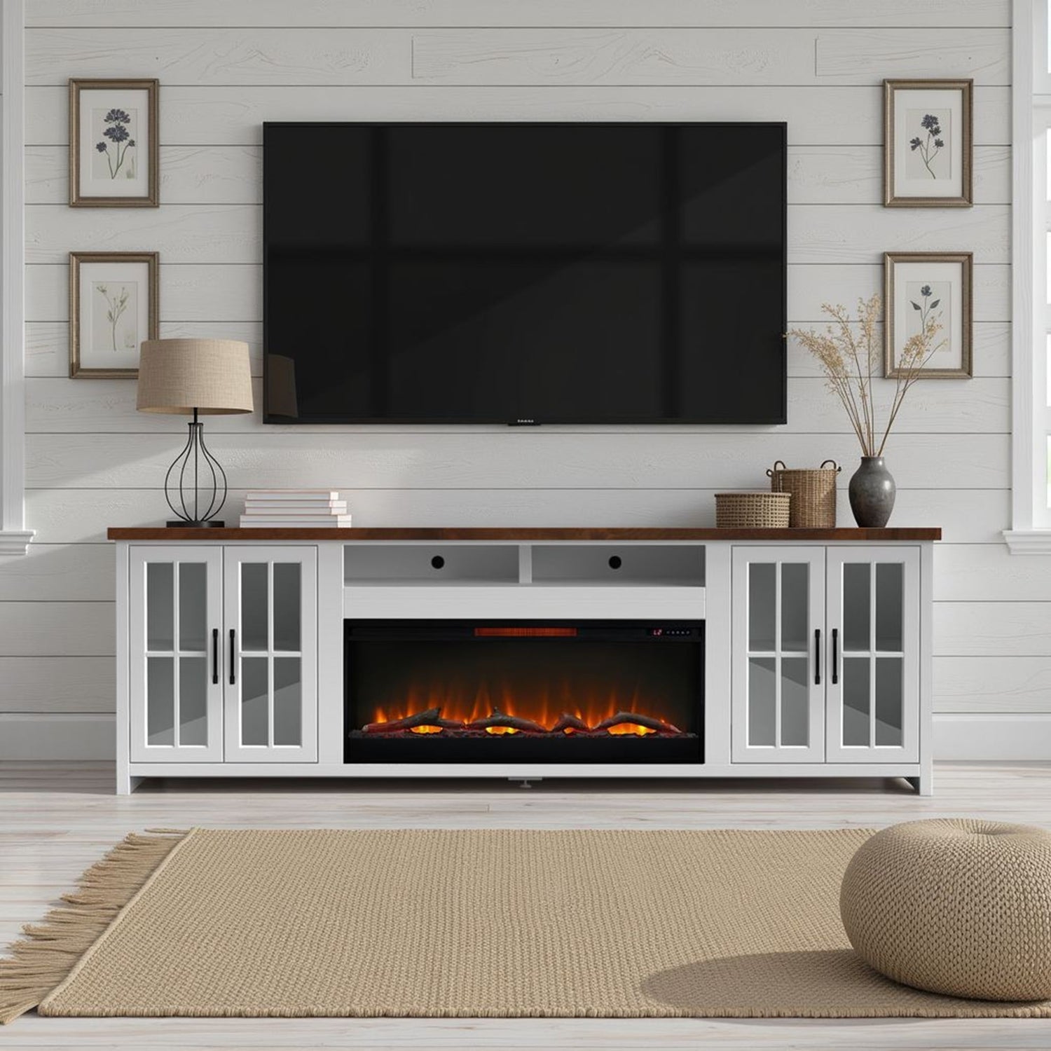 Hampton - Fireplace TV Stand Console
