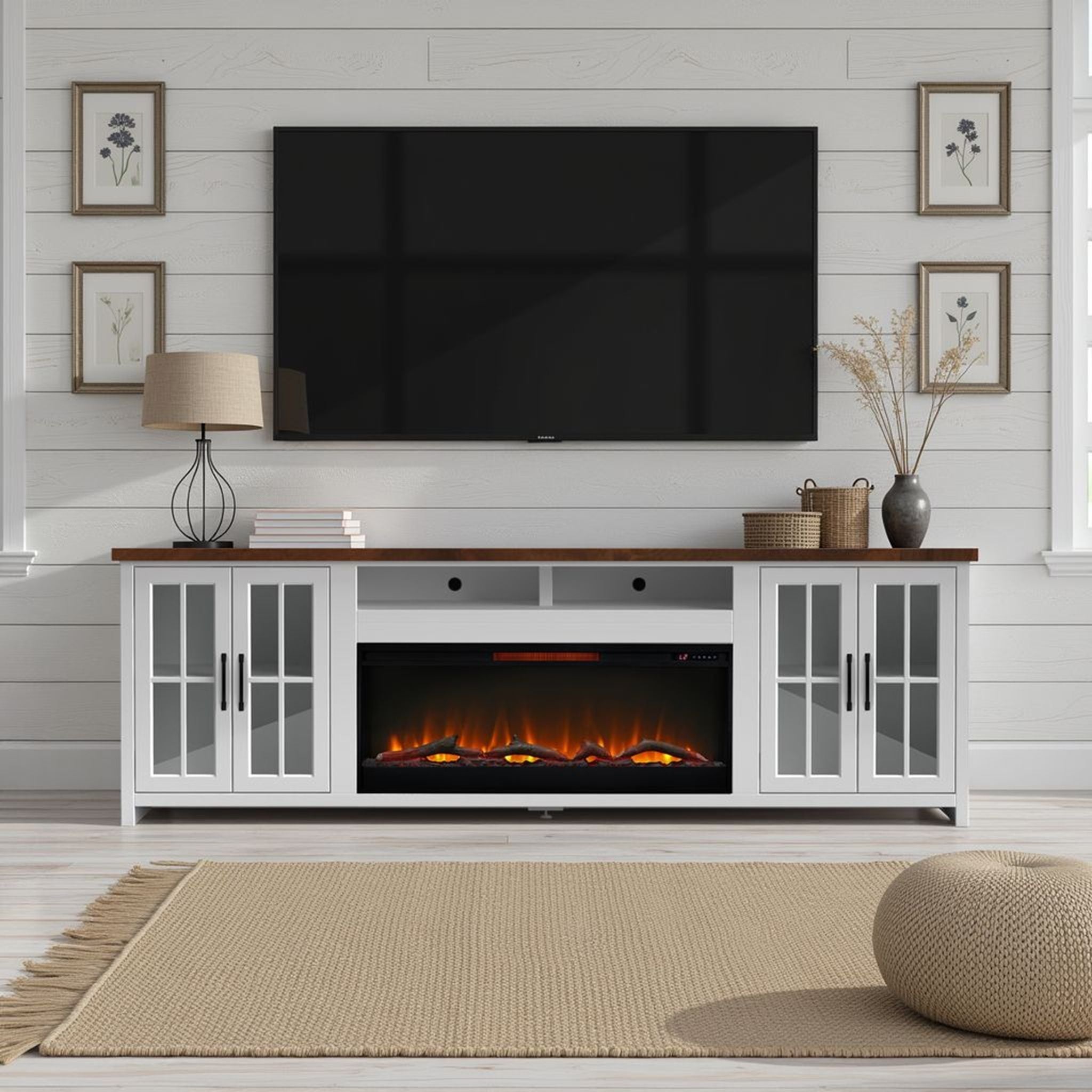 Hampton - Fireplace TV Stand Console