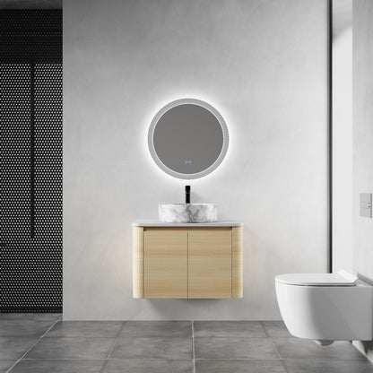 Mounted Bathroom Vanity &amp; Art Sink &amp; 2 Soft Close Doors