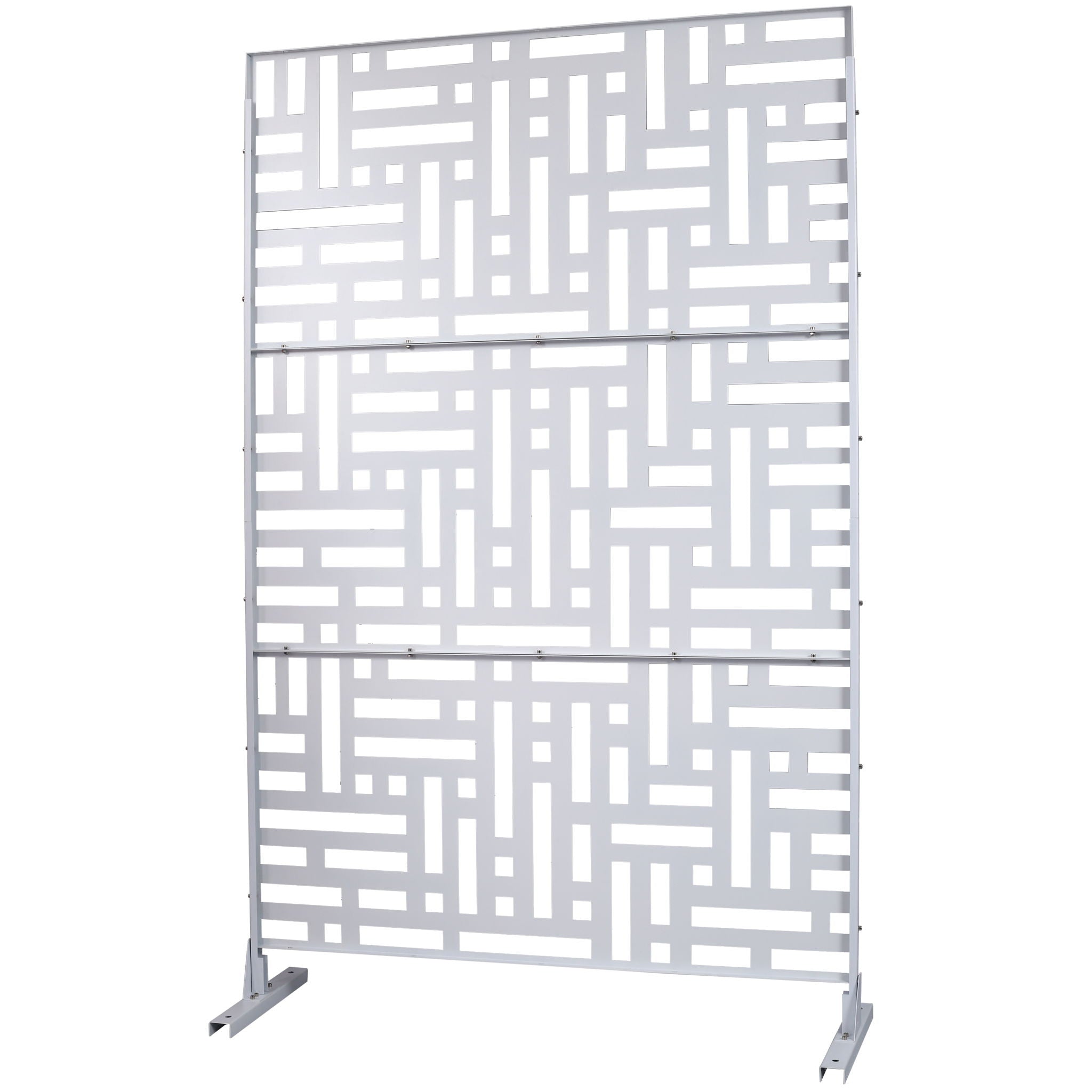 Decorative Freestanding Metal Privacy Screen For Indoor &amp; Outdoor Use