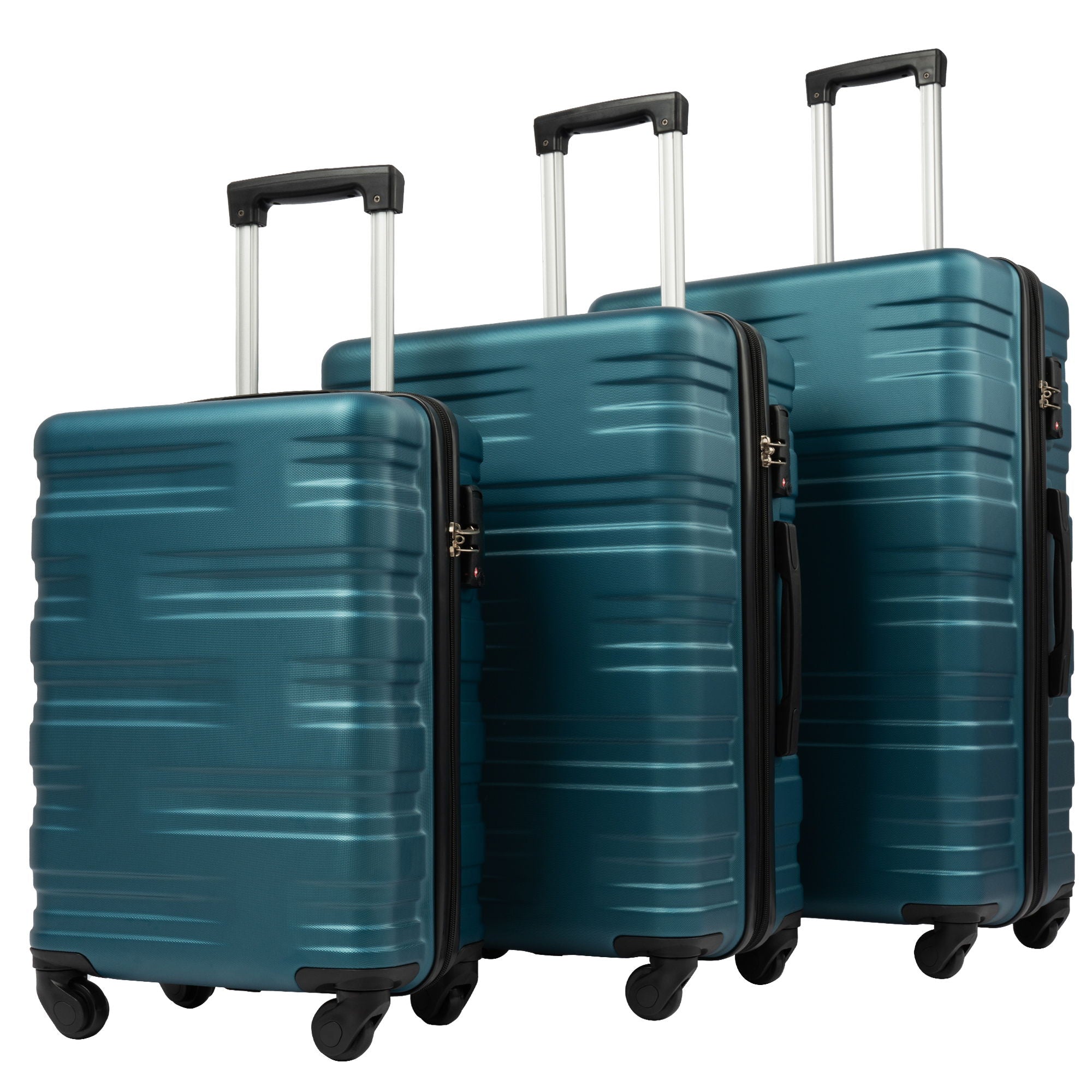 Hardshell Luggage Sets 3 Pieces Spinner Suitcase With Tsa Lock Lightweight 20&quot; 24&quot; 28&quot;