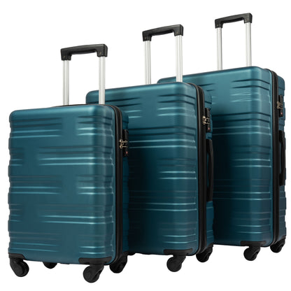 Hardshell Luggage Sets 3 Pieces Spinner Suitcase With Tsa Lock Lightweight 20&quot; 24&quot; 28&quot;