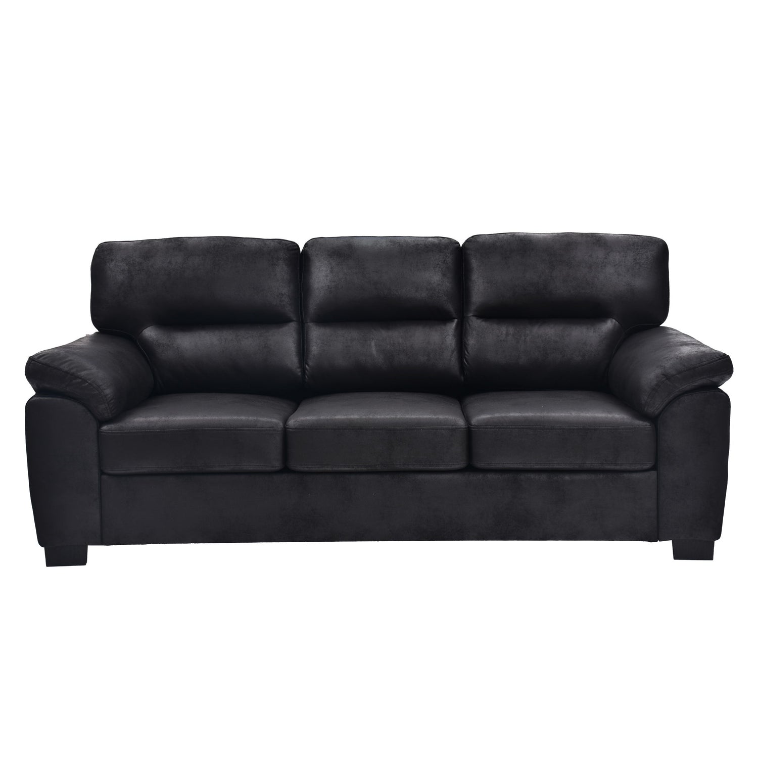 3 Seater Sofa With Padded Armrests And Triangular Leg