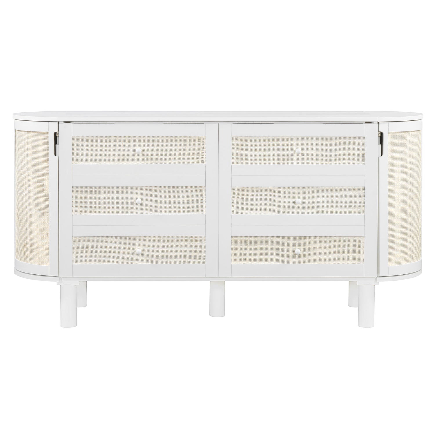 Murphy Bed With Hidden Storage &amp; Modern Woven Design