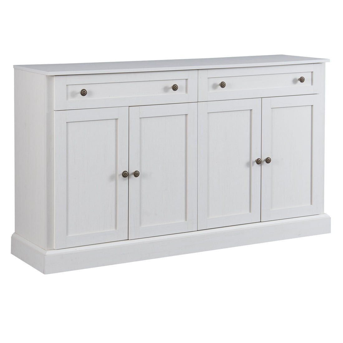 Kitchen Sideboard Storage Buffet Cabinet With 2 Drawers &amp; 4 Doors Adjustable Shelves For Dining Room, Living Room