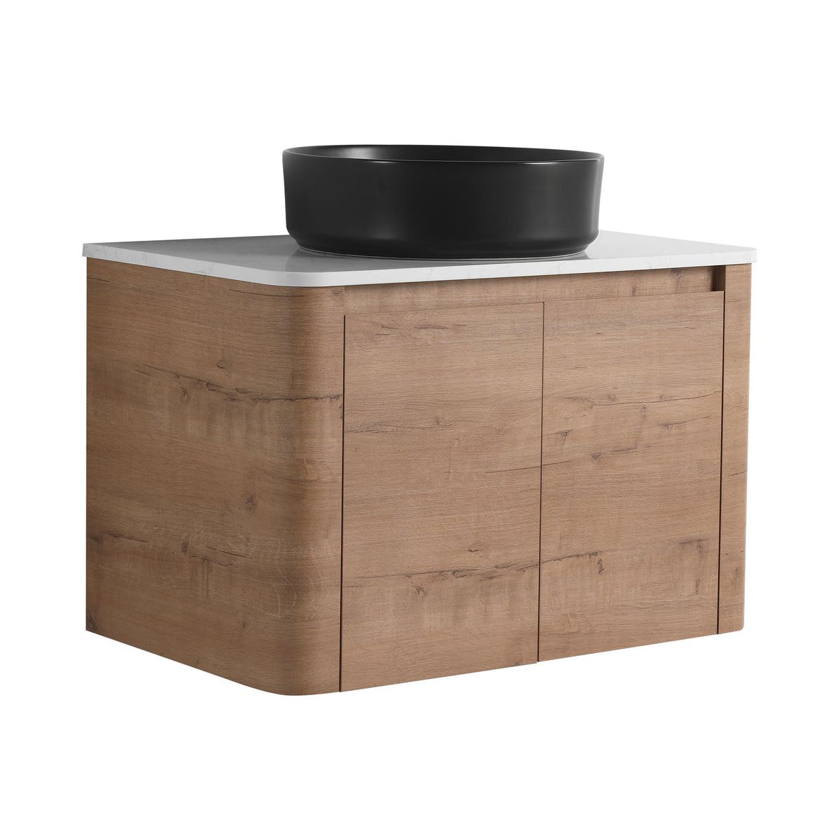 Wall Mounted Bathroom Vanity &amp; Art Sink &amp; 1 Soft Close Door