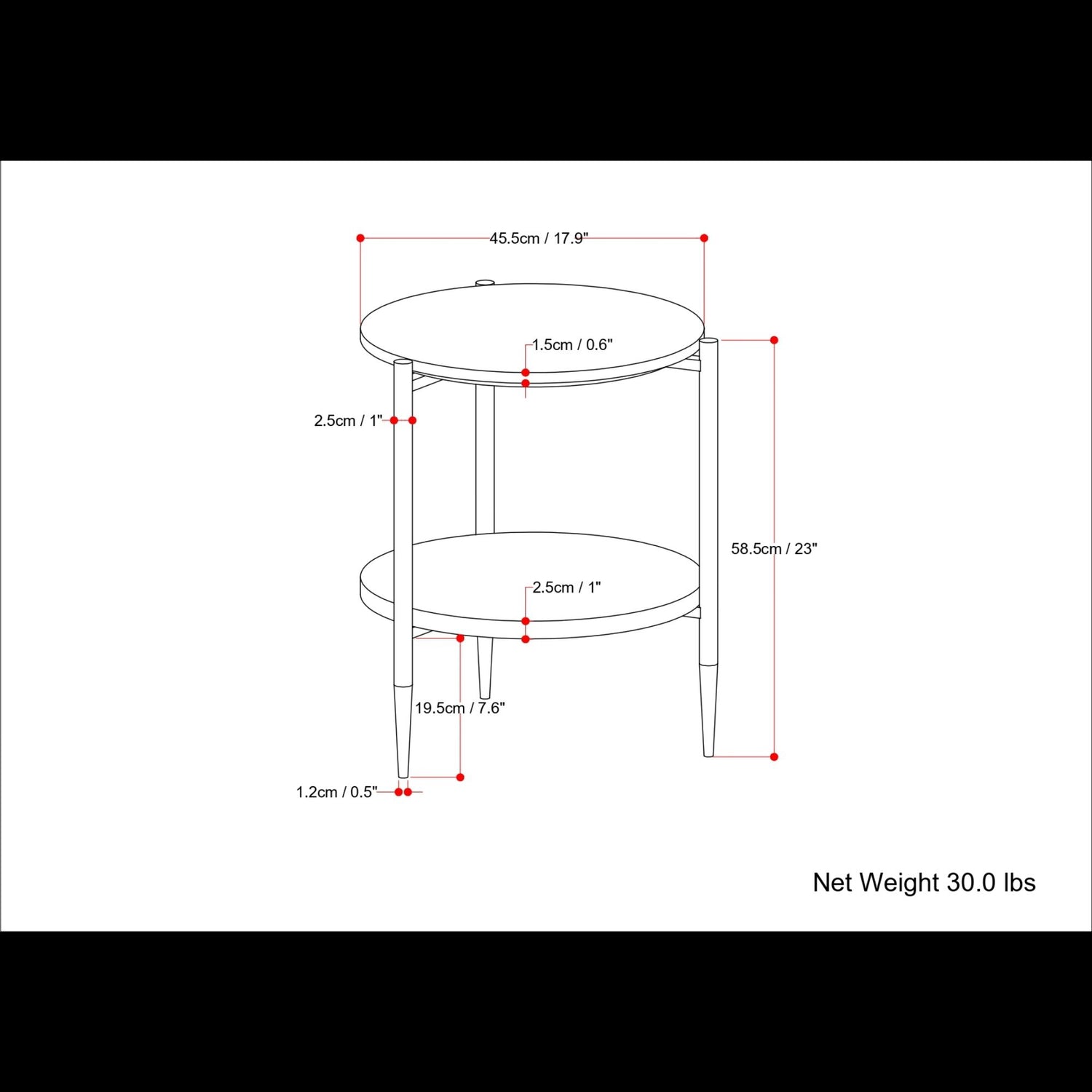 Wagner - Round Marble &amp; Wood Table