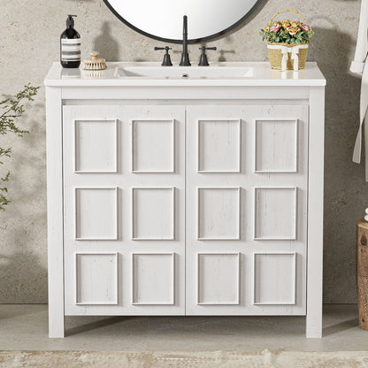 Bathroom Vanity Organizer With Sink, Combo Cabinet Set, Bathroom Storage Cabinet
