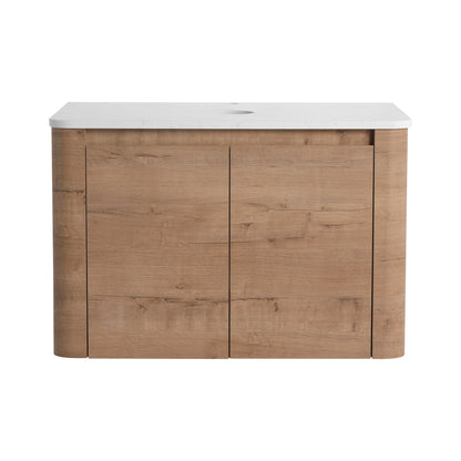 Wall Mounted Bathroom Vanity With Soft Close Door, Excluding Sink