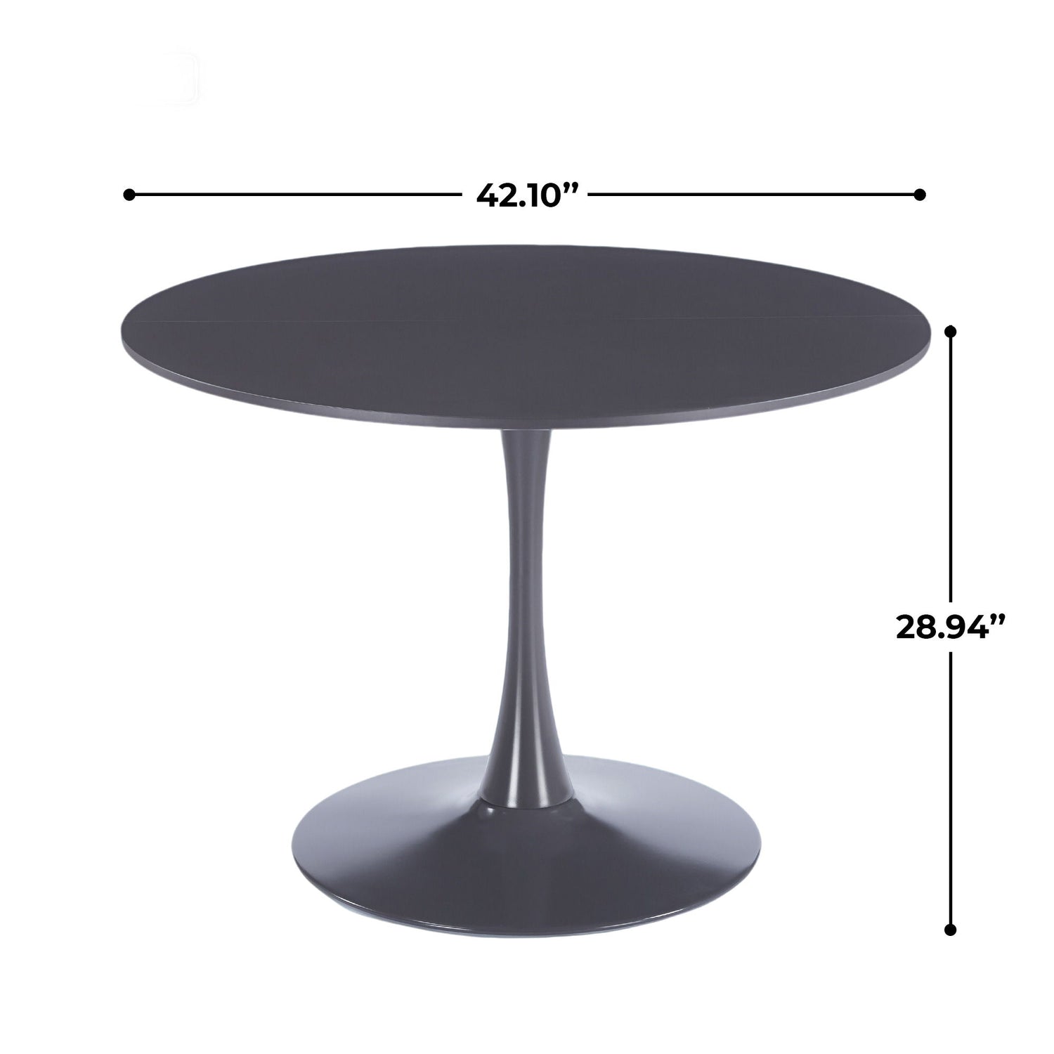 Round Tulip Table, Pedestal Design