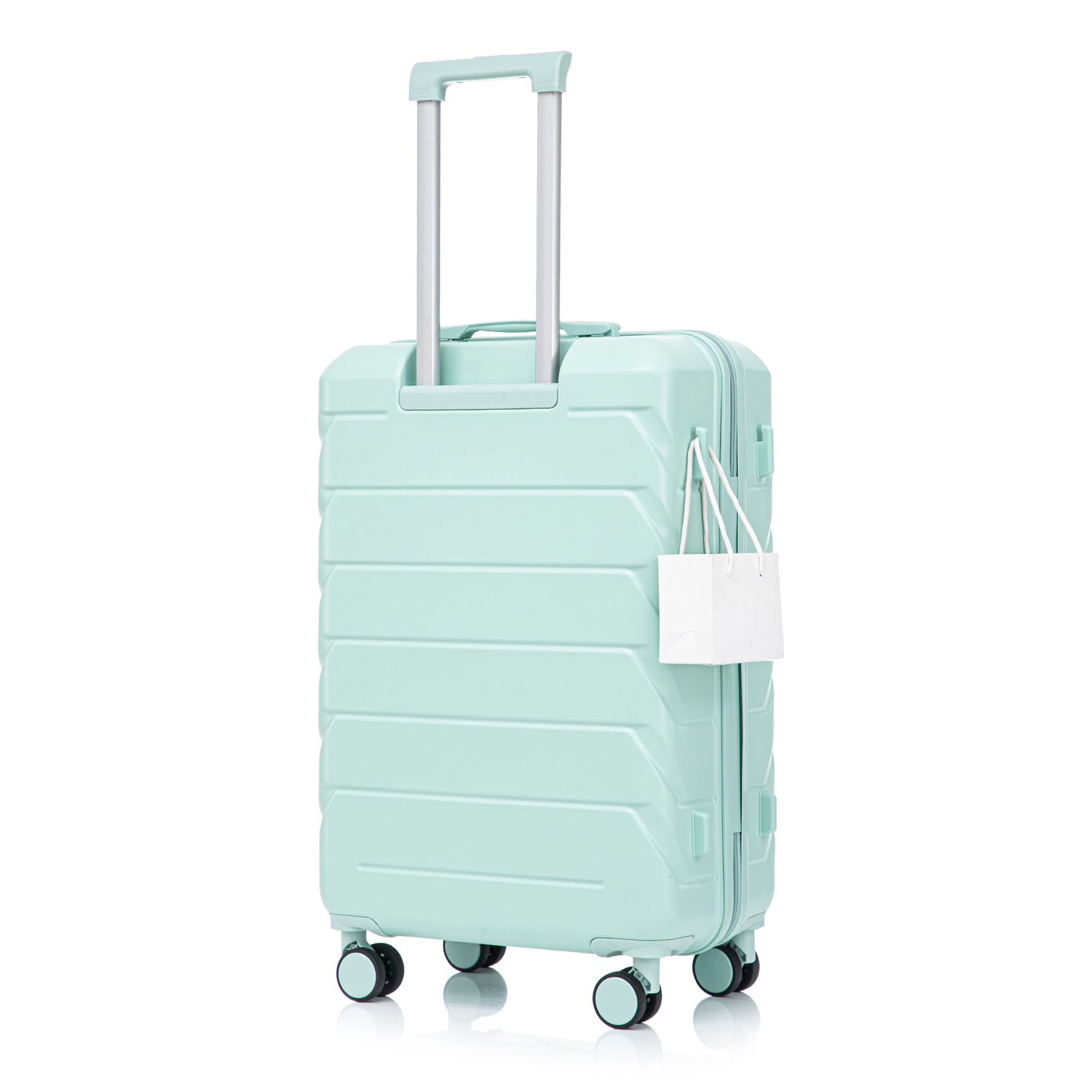 Hard Shell Luggage With Scratch Resistant Surface, 4 Wheels, Combination Lock &amp; Side Hooks